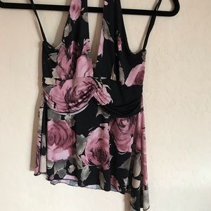 Small halter flower blouse